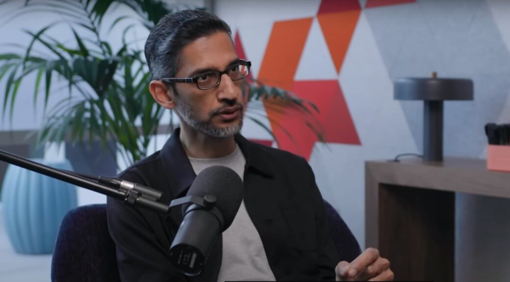 Google CEO Sundar Pichai says AI search will actually help the web But Not Rank AI Content