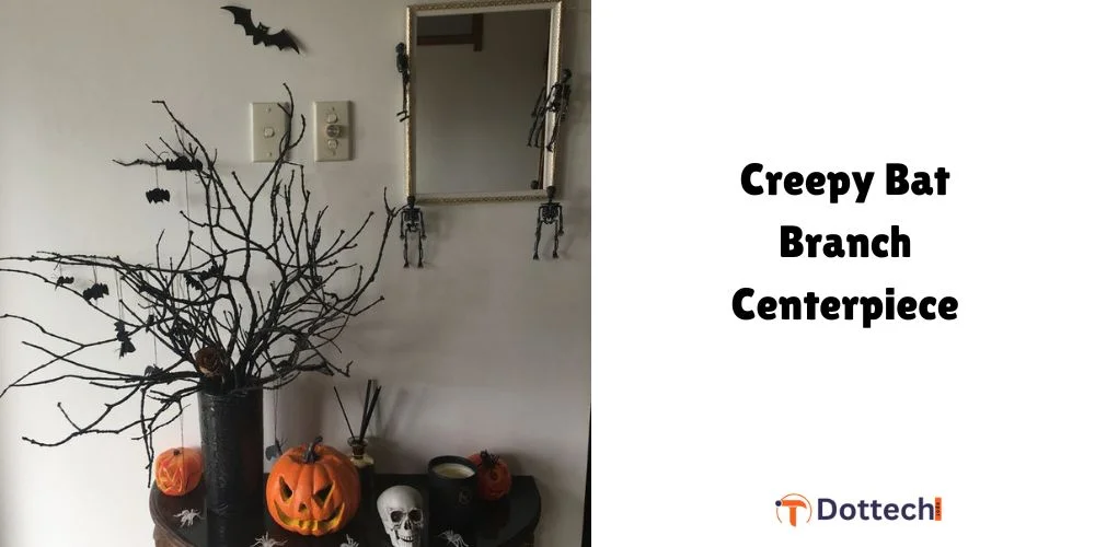 Creepy Bat Branch Centerpiece