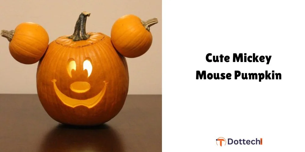 Cute Mickey Mouse Pumpkin